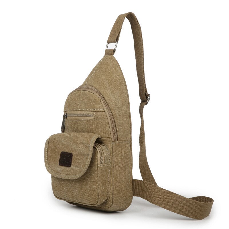 Brust Pack Männer Leinwand Tasche draussen Schulter Tasche Paket Startseite Typ MÄNNER Bote Tasche Freizeit Tasche