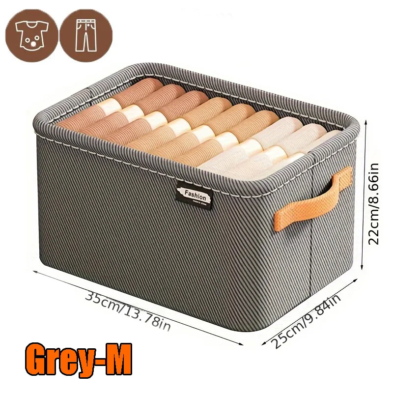 Clothes Organizer Storage Box Items Clothes Pants Sweater Storage Cabinets Drawers Jeans Wardrobe Organizer for Underwea: Orange