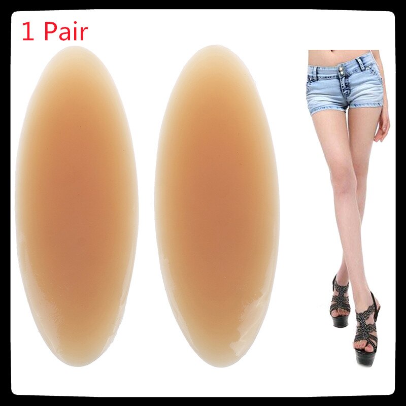 1 Pair Silicone Leg Onlays Leg Correctors Silicone Calf Pads Leg Onlays Soft Self-Adhesive for Crooked or Thin Legs