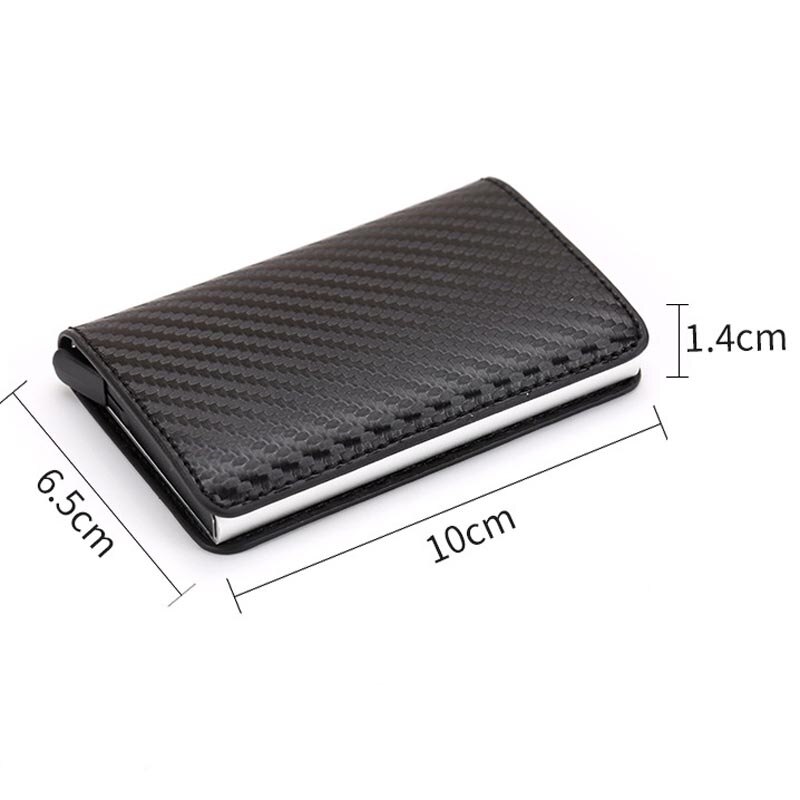 Taihaole Men Credit Card Holders Business ID Card Case Automatic RFID Card Holder Aluminium Bank Card Wallets