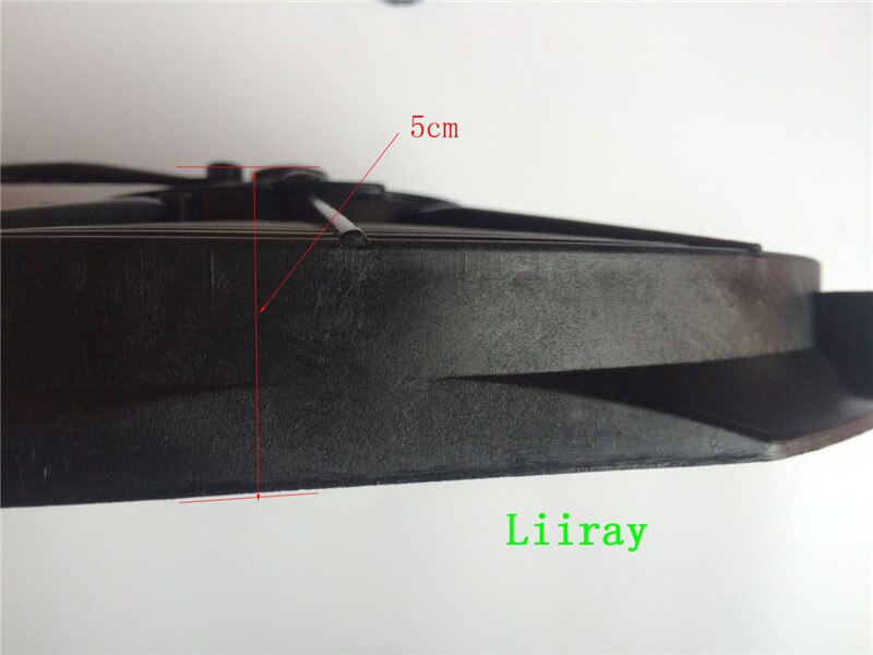 12 inch universal auto ac electric fan 12v 80watt pull Inhalation fan with 10 STRAIGHTblades