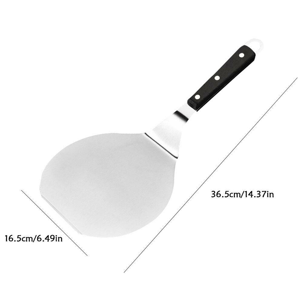 14 ''Rvs Pizza Koekenpan Schil Lifter Shove Spatel Paddle Pannenkoek Bakken Tool Cake Schop Keuken Accessoires