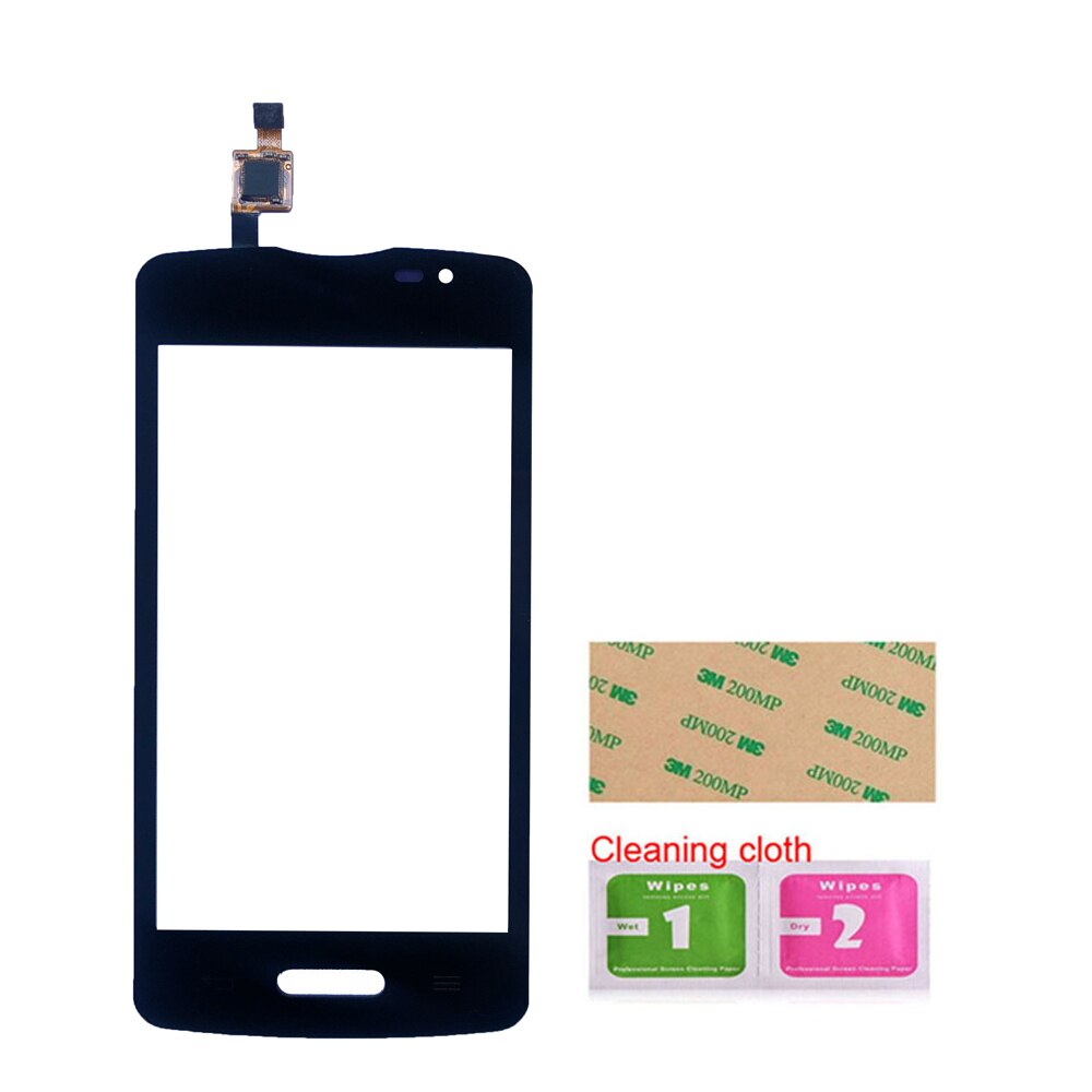 4.0 "Touch Screen Voor Lg L50 D213 Touch Panel Digitizer Voor Glas Lens Sensor Panel Gereedschap 3M Lijm: Black No Tools