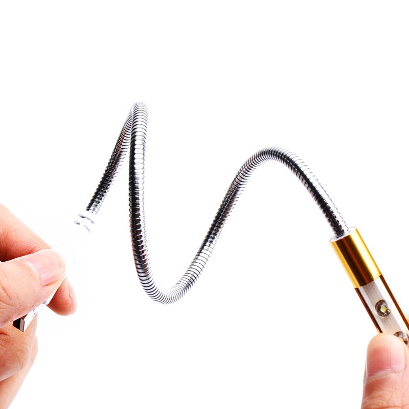 Metal Material 10LEDs Flexible USB Desk Lamp LED Table Lamps Table Light Bendable PC Power Bank Laptop Reading Protecting Eyes