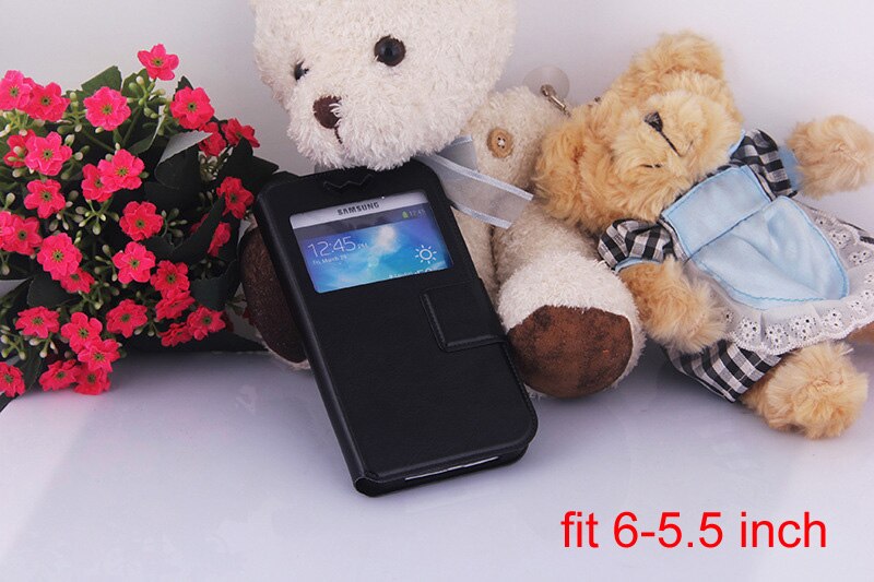 A2 Tpu universal holster pu Leather phone Case For Acer Liquid Z530 Duo Zest Z530 Jade S Z500 E700 Jade Z5 duo S1 Duo cases cove: black6to5point5 inch