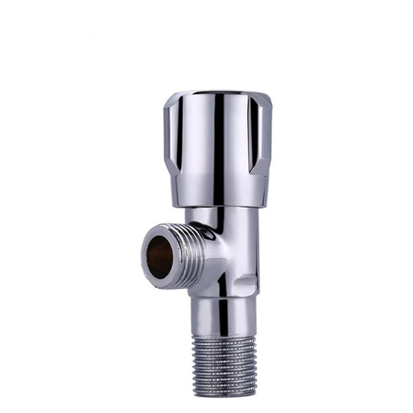 Copper Angle Stop Valve and Cold Water Stop Valve Quick Open Faucet Valve for Bathroom Kitchen Toilet Sink G1/2