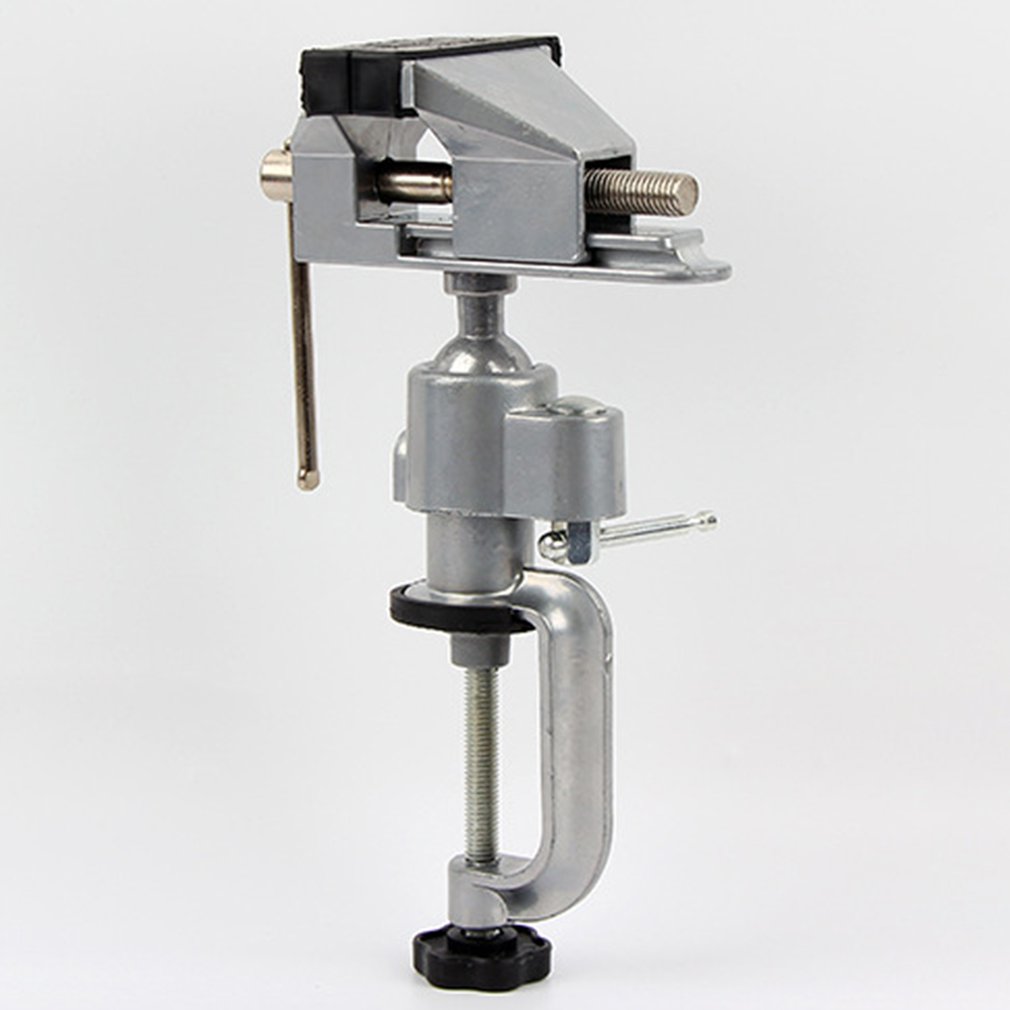 2 in 1 Table Vise Bench Vice Aluminium Alloy 360 Degree Rotating Universal Vise Precise Mini Vise Clamp Alloet