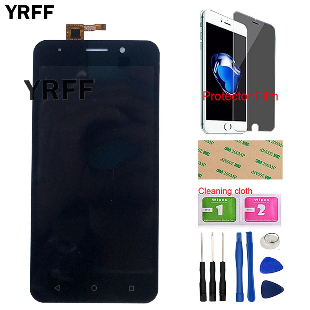 LCD Display For Vertex Impress Luck Version 15-22211-3259-2 Touch Screen LCD Display Sensor Digitizer Panel Tools Protector Film: Black