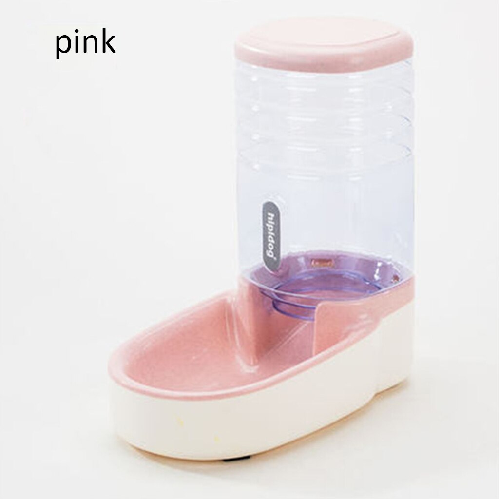 3.8l automatische voerbakken voor katten en honden, grote voer- en waterdispenser, drinkfontein, fles en antislip voerbak: Roze eten