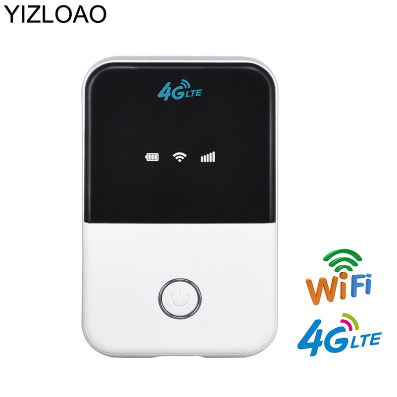 YIZLOAO 4G Lte Wifi Router Car Mobile Wifi Hotspot Broadband Portable Mifi Unlimit Modem Pocket Router 4G With Sim Slot