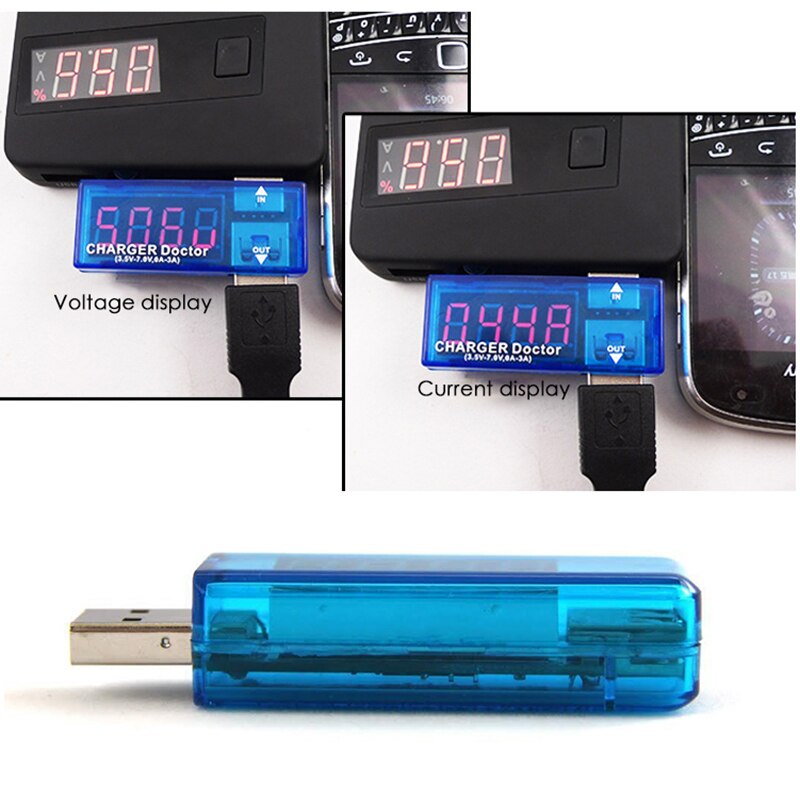Usb-oplader voltmeter amperemeter smart elektronik digital usb mobil strømopladningsstrøm spændingstester meter mini #1