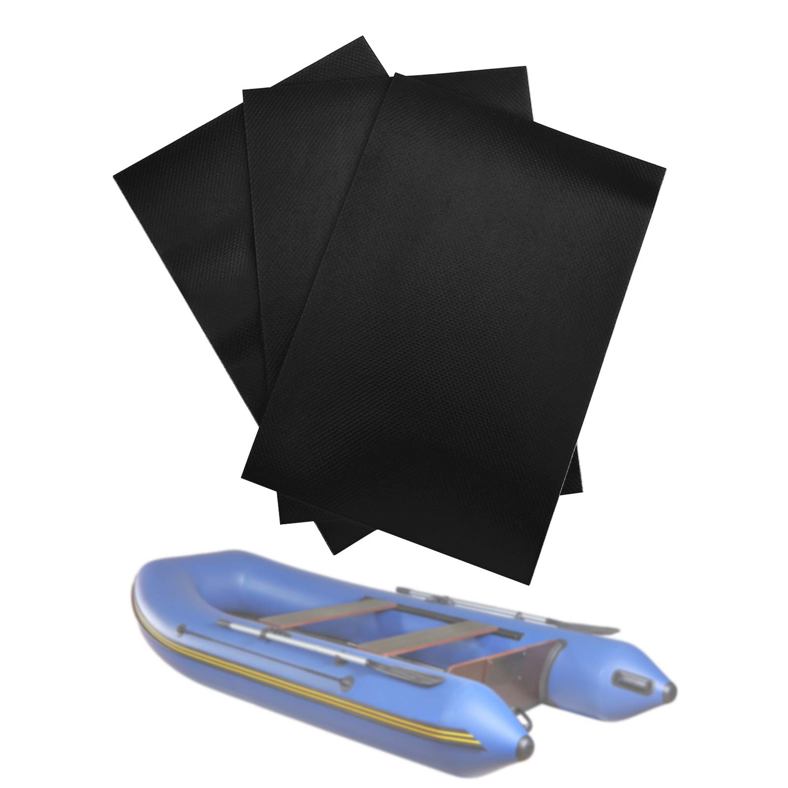 Repair Patch Kit for Repair Inflatable Raft Swimming Pool 3pcs PVC Inflatable Boat Kayak Patches