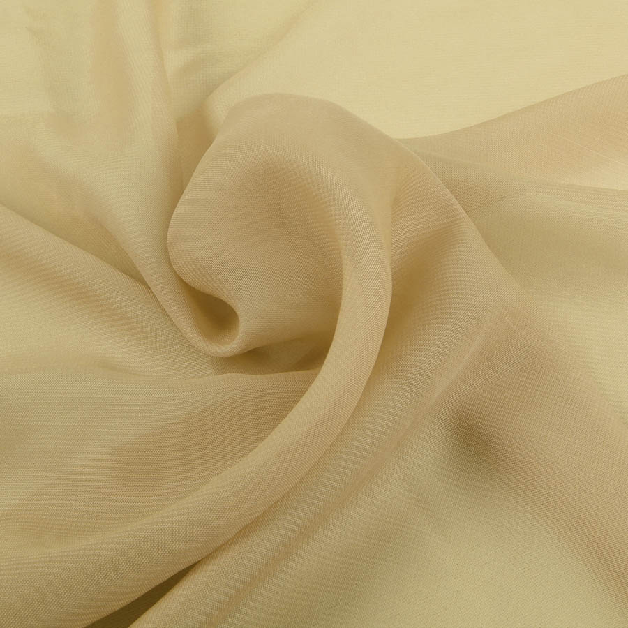 1 meter polyester chiffon fabric 100D Drape Bridal Wedding Dress Georgette tulle Lining Fabric Skirt Party Decorator 150cm wide: Apricot