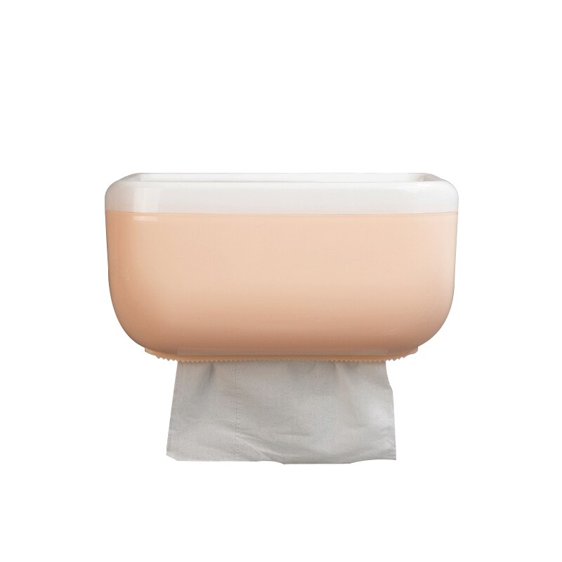 Toilet drawer non perforated toilet waterproof storage box tissue box: M-PINK