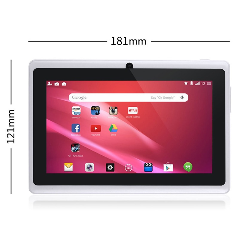 7 Inch Kids Tablet Android Quad Core Dual Camera Wifi Onderwijs Game Voor Jongens Meisjes