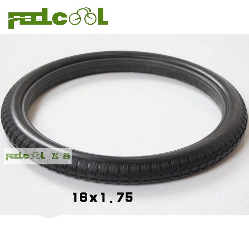 FEELCOOL 16*1.75 Fiets Solid Banden 16 Inch Banden Elektrische Fietsbanden Rubber Zwart 16x1.75 banden