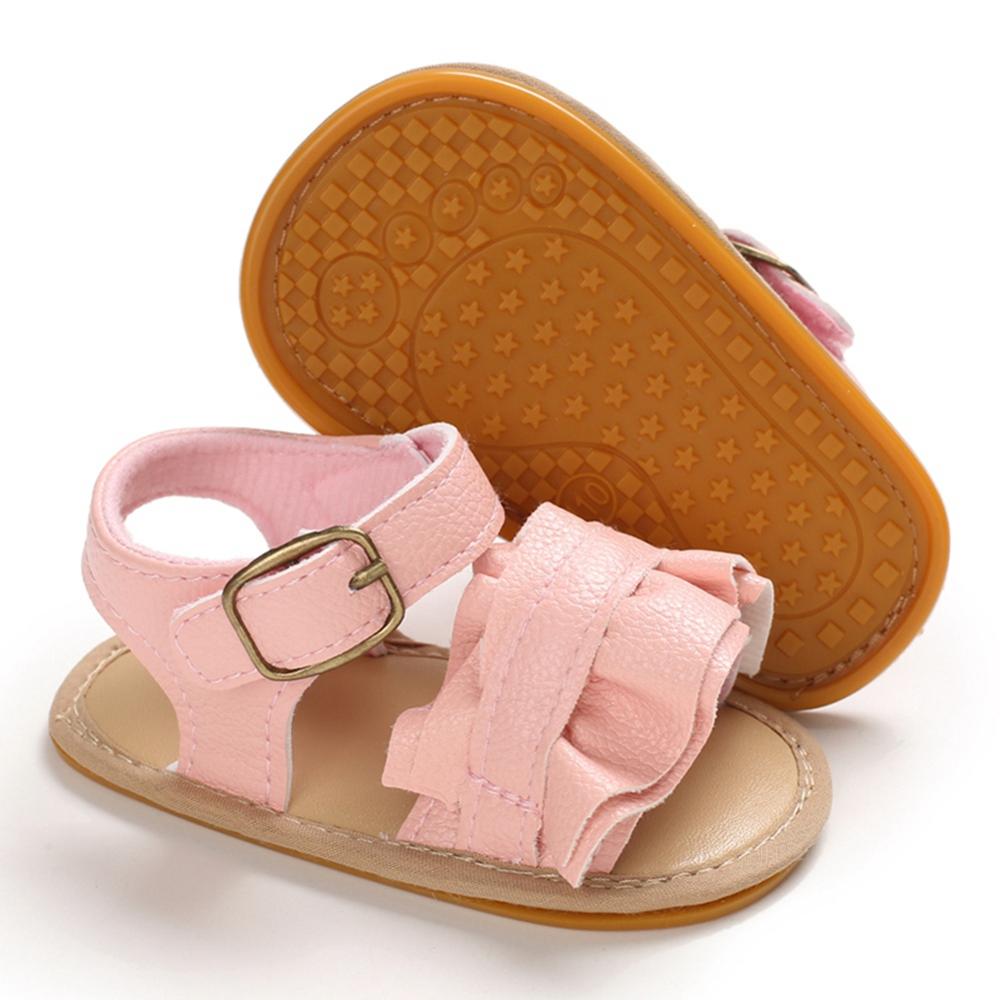 Sommer Baby Jungen Mädchen Weichen Sohlen PU Atmungs Unterseite Kleinkind Sandalen