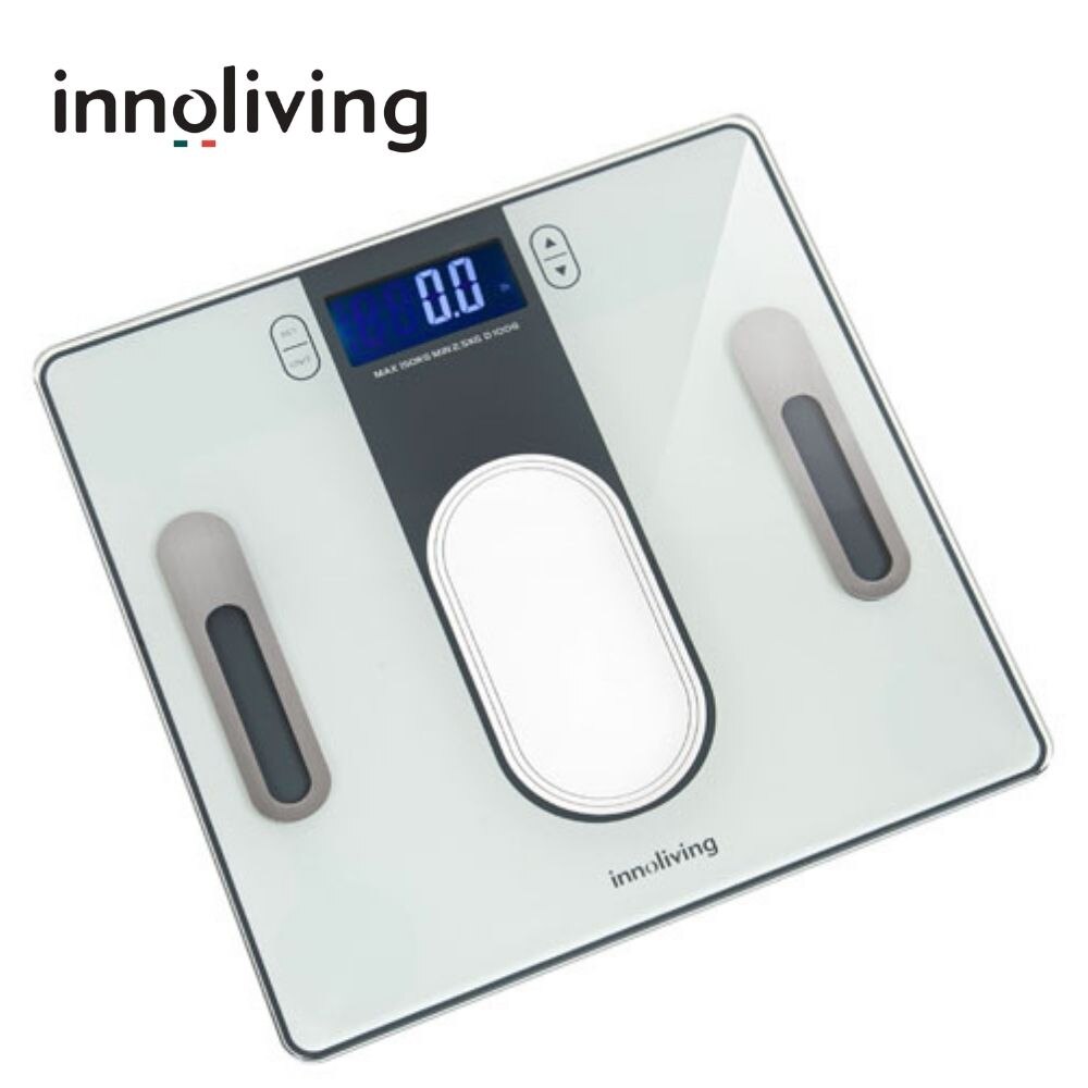 Innolving – balance de Diagnostic pour graisse corporelle et eau corporelle, 150kg, grand écran rétroéclairé, indicateur de division de batterie faible, 100g, ins-140