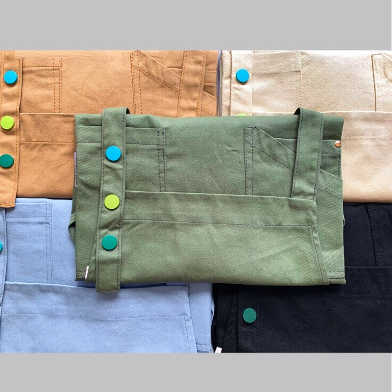 de de lona de algodón delantal café y peluquería de trabajo sin mangas delantal babero cocina ropa de trabajo antifouling delantales