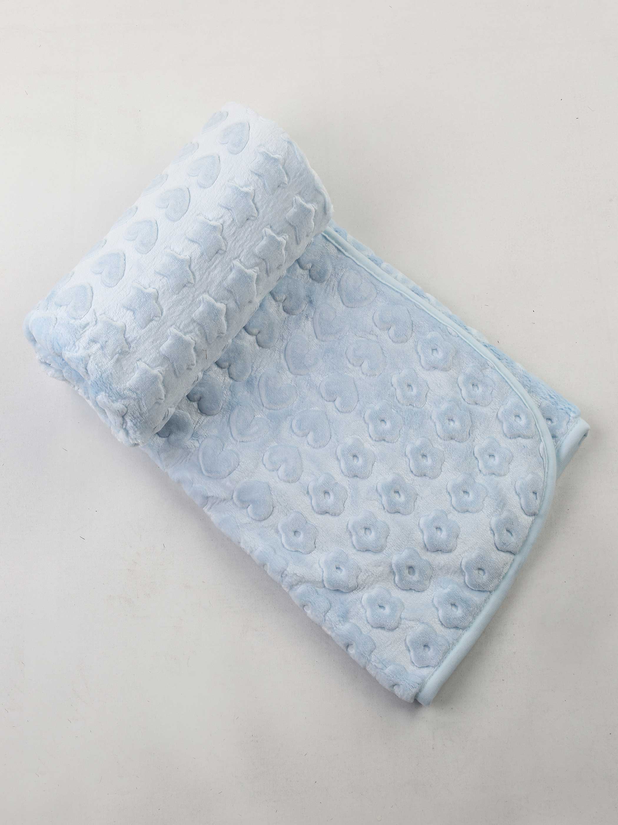 Baby Meisje Jongen Oppervlak Warm Beschermd Zachte Deken Baby Wrap Deken Katoen 120X100Cm Opluchting Mooie Pluche Warm comfortabele: Blue B