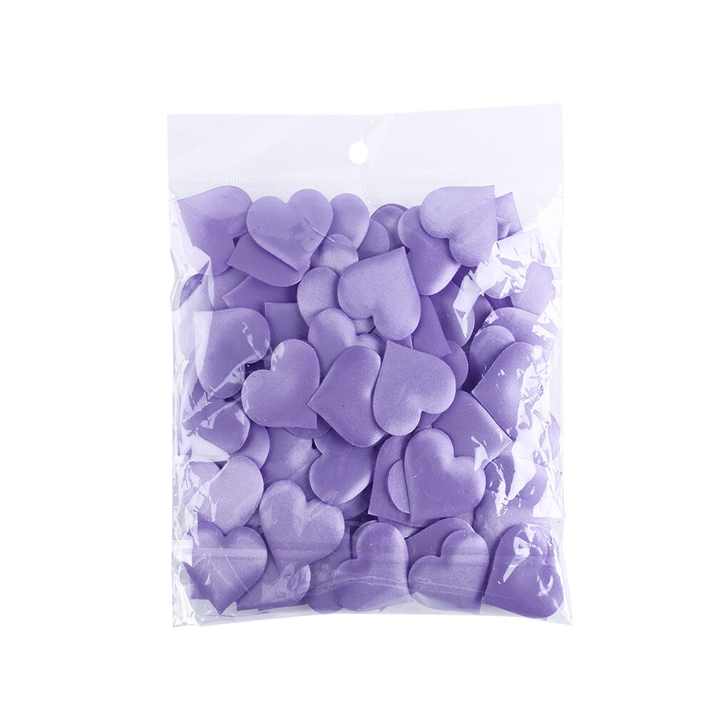 100 Stuks Padded Stof Confetti Gooien Bloemblaadjes Romantische Spons Liefde Hart Tafel Bruid Bruiloft Valentijnsdag Party Decoration