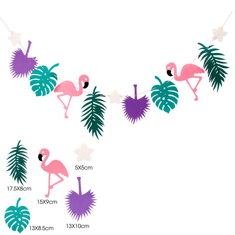 Staraise pink fødselsdag dekoration bryllup begivenhed rose pink flamingo fest første fødselsdag baby shower det er en pige børn favoriserer: 1pc lilla banner