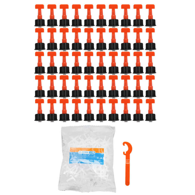 Tile Leveling System Kit Positioning Tile Leveler Spacer Locator Reusable Construction Tool Tile Leveling Tool