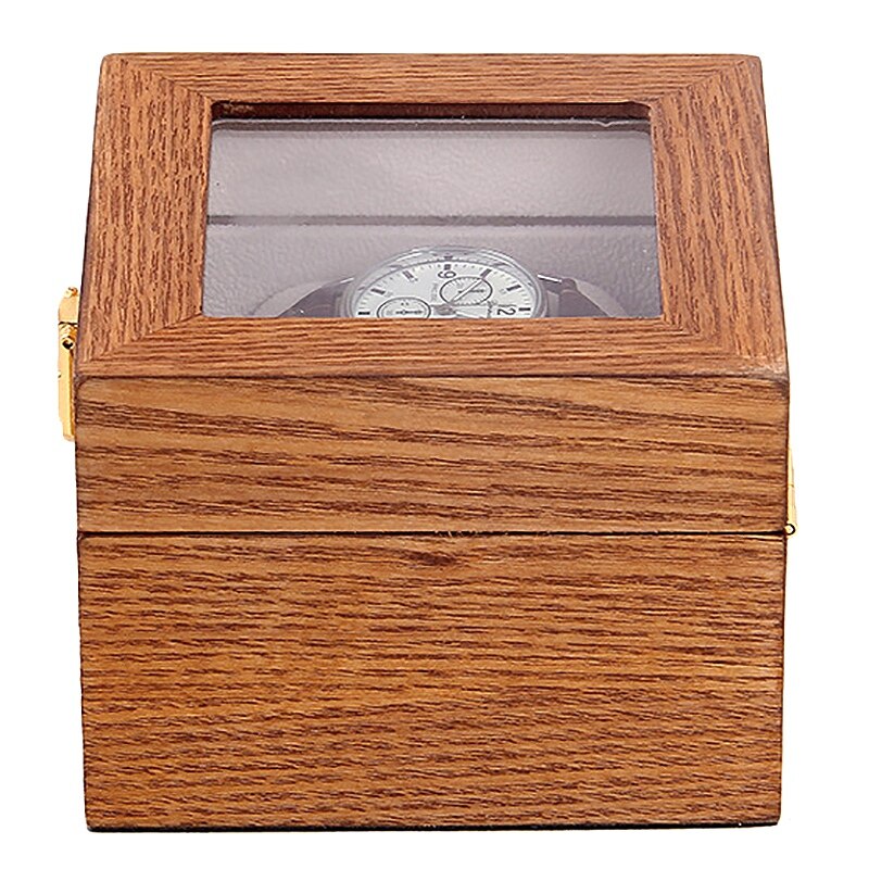 2 Slots Retro Red Wooden Watch Display Case Couple Watches Box Holder Jewelry Collection Storage Watch Organizer Box Casket