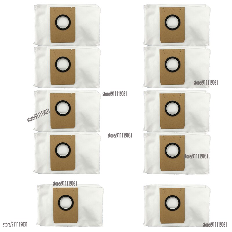 Sacs de poussière pour aspirateur Robot ECOVACS DEEBOT X1 OMNI, sacs anti-fuite de grande capacité, pièces de rechange, accessoires: 10PCS Dust Bag