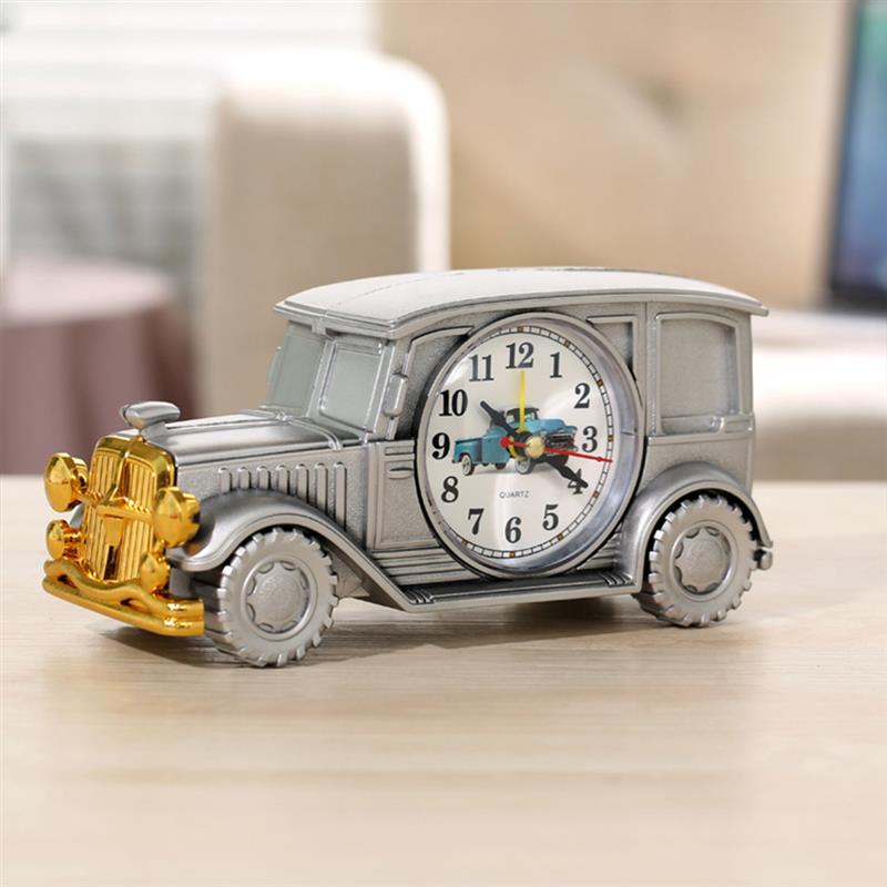 Vintage coche reloj de alarma de la batería operado de escritorio de despertador analógico para los niños de amigos casa dormitorio decoración de la Mesa