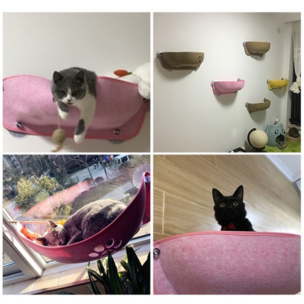 Gato mascota, ventana, cama, gato, ventana, percha, gato, ventana, asiento, Cama de Gato para gatos, descanso de casa, sol, pared, cama, jaula de hurón suave