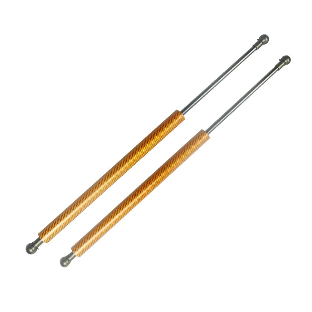 for Toyota Passo for Perodua Myvi 2004 Front Bonnet Hood Modify Gas Struts Carbon Fiber Spring Damper Lift Support Absorber: GOLD CARBON FIBER