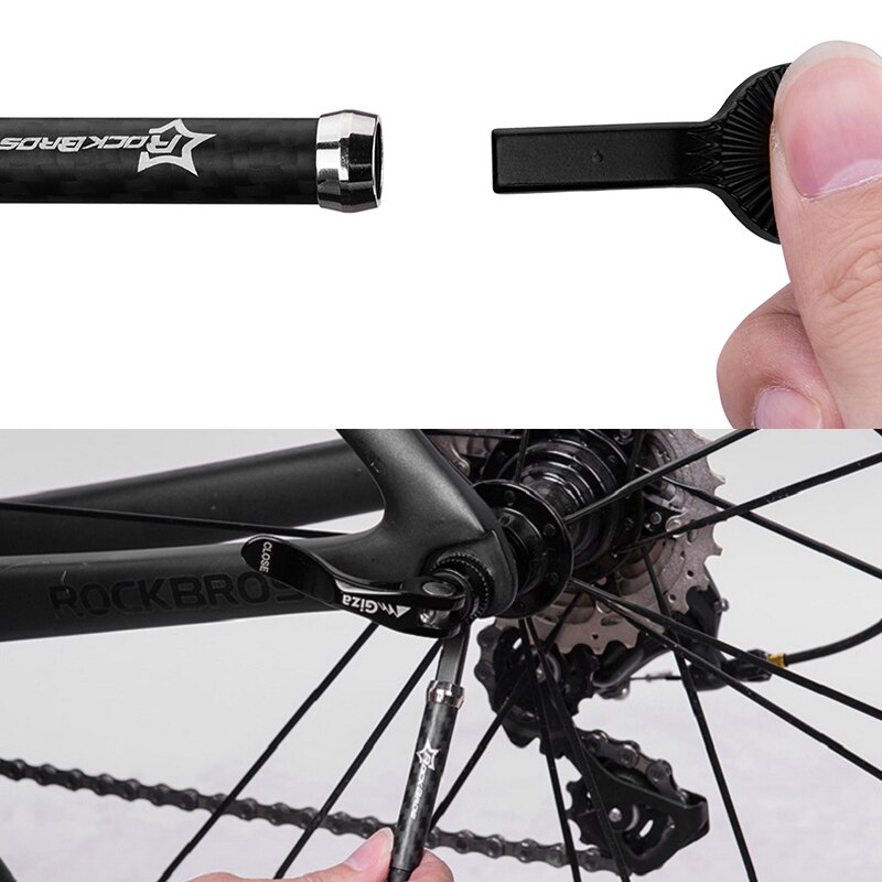 Rockbros Ultralight Quick Release Bicycle Kickstand Stainless Steel/Carbon Fiber Styles Bike Side Stand Bicycle Accessories