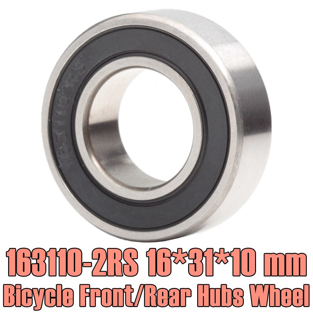 163110-2RS roulement 16*31*10mm (1 PC ) ABEC-3 163110 RS moyeu de vélo avant moyeux arrière roue 16 31 10 roulements à billes