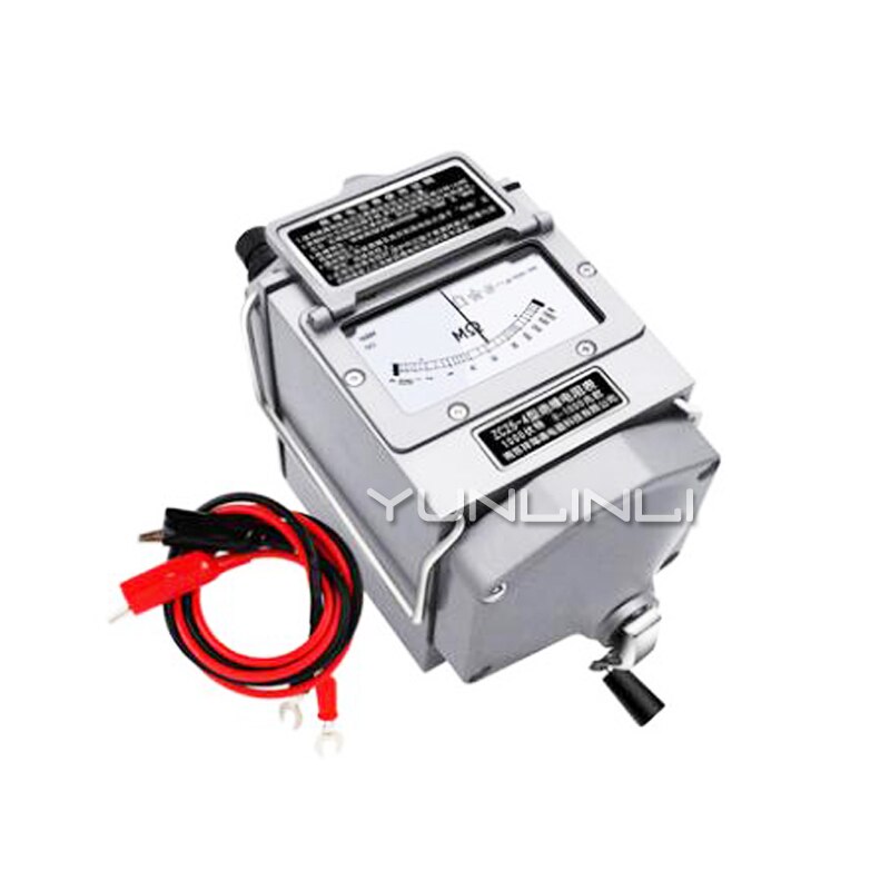 0-1000V Insulation Megohm Tester 1000V Resistance Meter Megger Megohmmeter ZC25-4