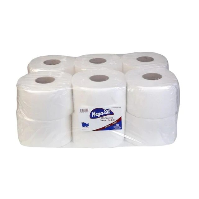 Megasil Mini Jumbo Toiletpapier 6.1Kg 150 M 12 Roll