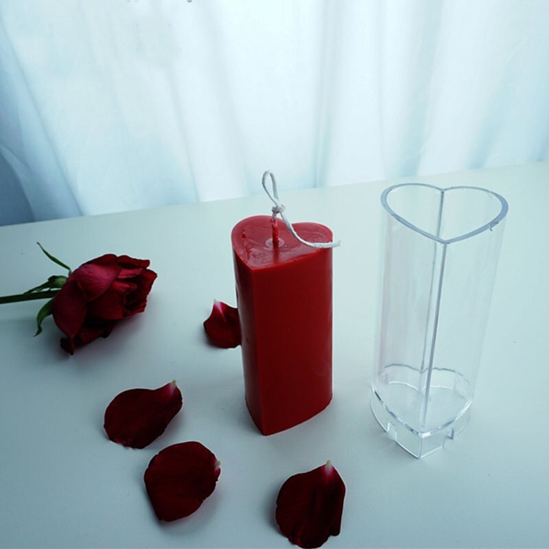 MILIVIXAY moules à bougies en plastique | 1 pièces, moules à bougies pour la fabrication de bougies, pilier/carré/cylindre/boule, artisanat Bougie: 17