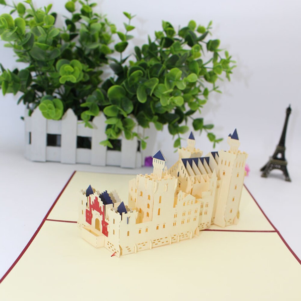 3D Pop-Up Cards Maple Leaf House Birthday Card Anniversary For Girl Kids Wife Postcard Wedding Invitations Greeting Cards