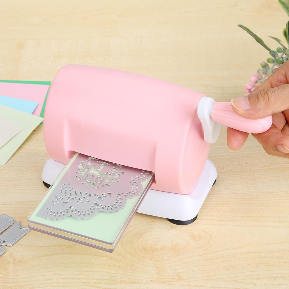 Gjør-det-selv husholdning stanse pregemaskin scrapbooking cutter stykke stanse papir cutter stanse maskin hjemme preging dies