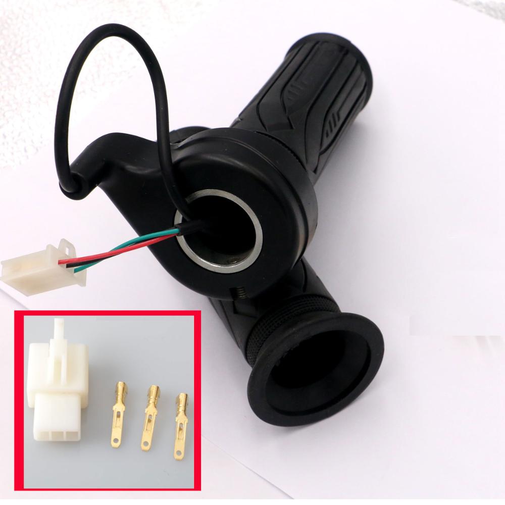 Universal Motorcycle Accelerator Electric Scooter Twist Speed Throttle Grip with 3 Wires Handlebar Grip