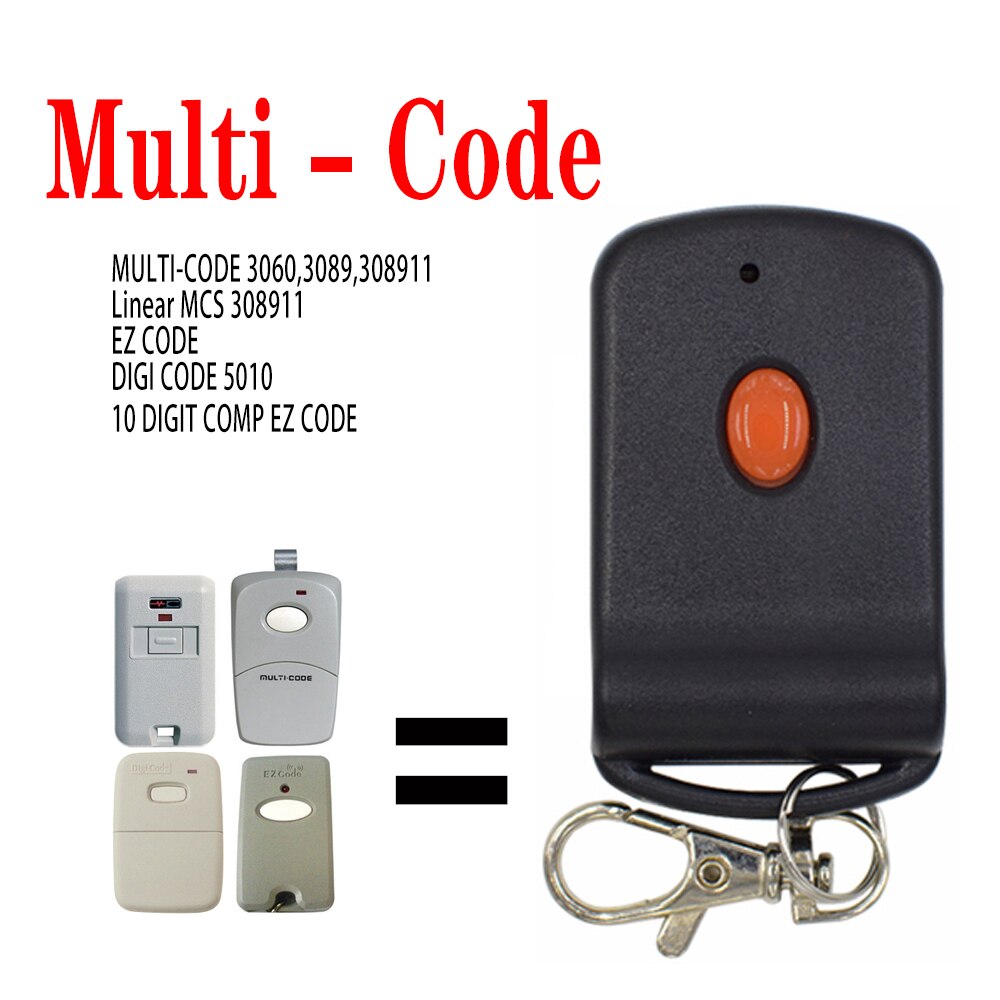 Compatible Multi-Code 308911 300MHz 10 Dip Switch Garage Gate Remote Control Linear MCS 308911 DIGI CODE 5010