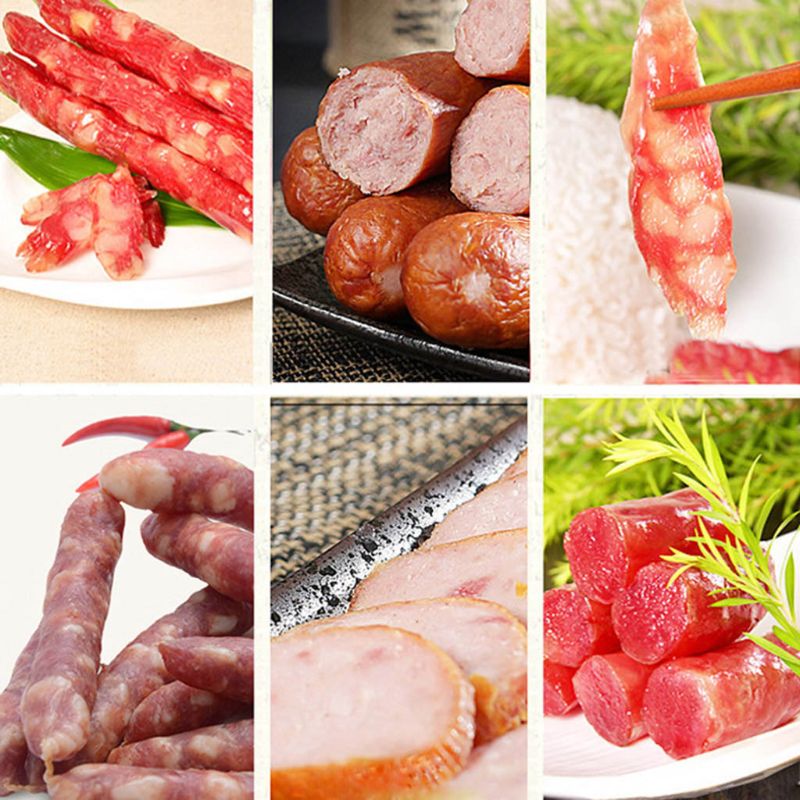 3pcs/set Food Grade Stainless Steel Manual Sausage Stuffer Stuffing Filling Tube