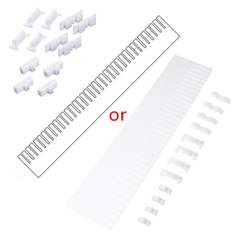 Drawer Dividers, Drawer Divider Organizers 5PCS DIY Plastic Grid Adjustable