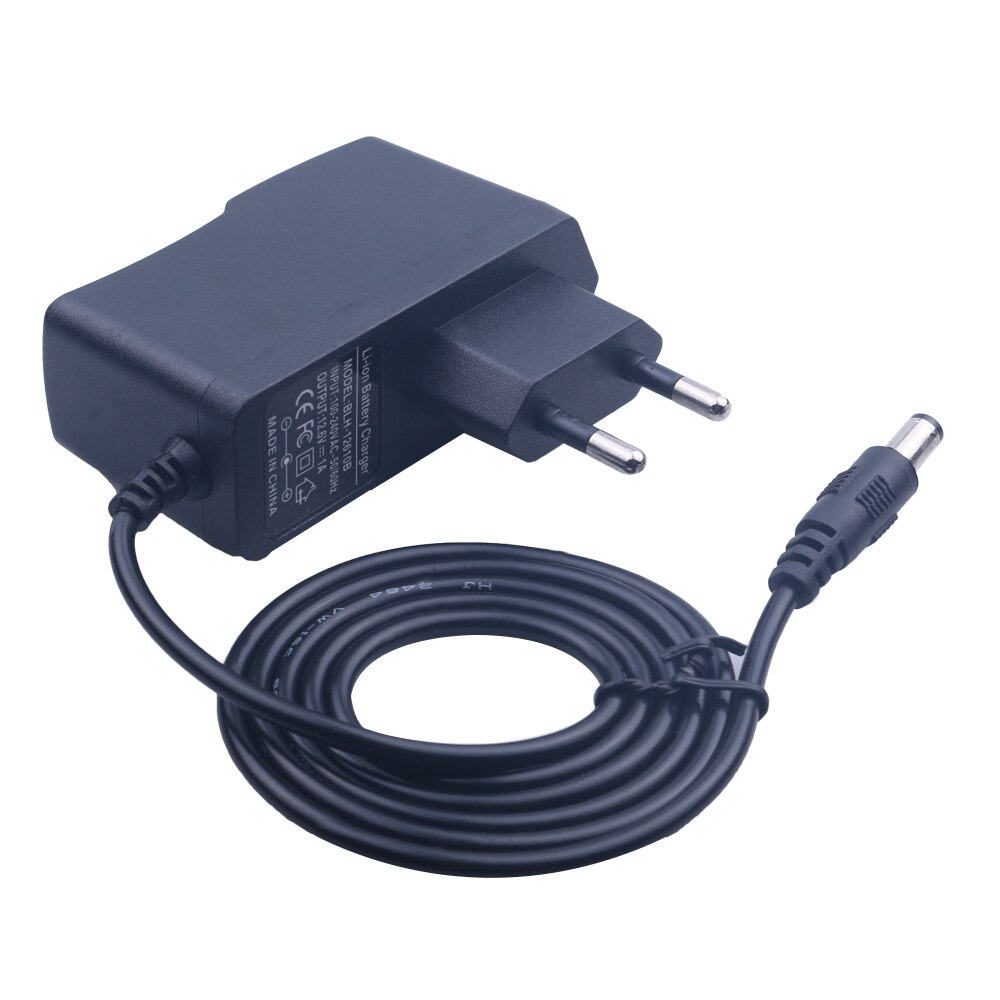 12 v carregador 12.6 v 18650 carregador de bateria de lítio dc 5.5*2.1mm adaptador de alimentação adaptador de carregamento de energia eua/reino unido