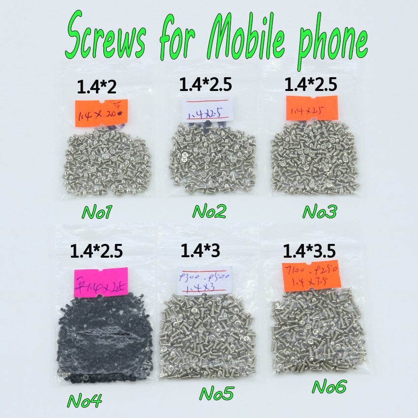 Jcd 1.4 Serie Volledige Set Schroeven Voor Android Telefoon Smart Telefoon Chinese Telefoon 1.4X2.0 2.5 3.0 3.5