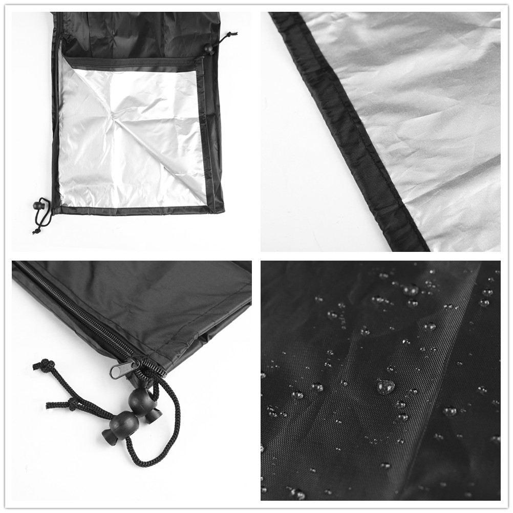 Guarda-chuva rotativo ao ar livre roupas rack de secagem capa impermeável resistente às intempéries dobrável capa de proteção resistente a rasgos w zíper
