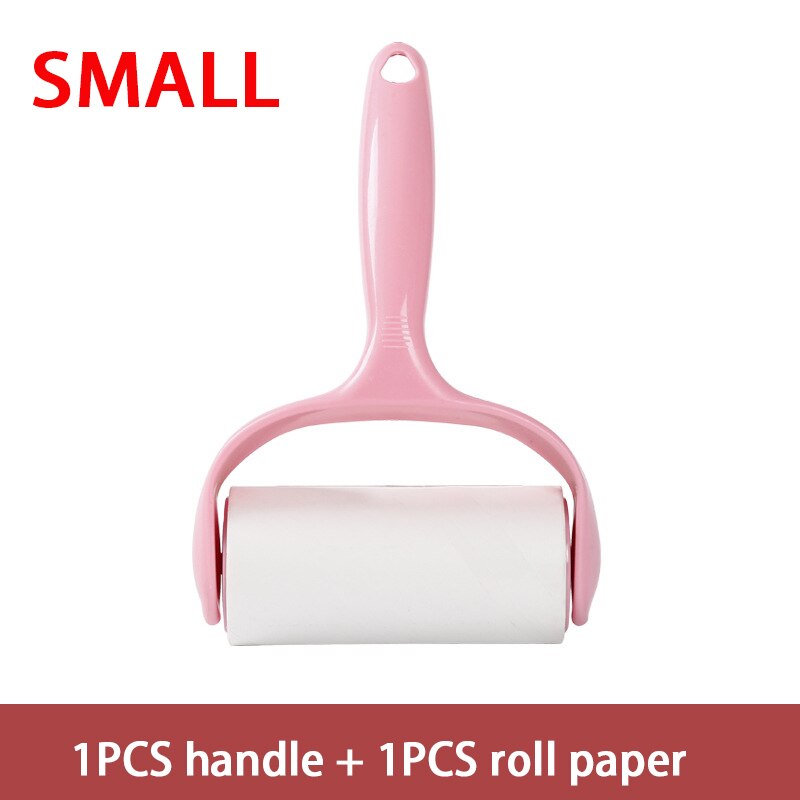 Extra Sticky Lint Rolle Washable Lint Sticking Roller Epilator CombTool Dog Cat Wool Roller Pet Hair Brush for Sofa Clothes: Small 02