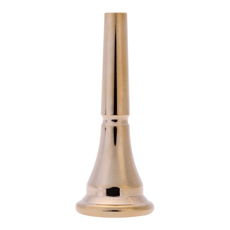 Französisch Horn Mundstück mit dauerhaft Stilvolle Kupfer Legierung Goldene: Ursprünglich Titel