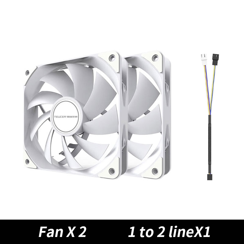 TEUCER PC ventilador con cubierta de ordenador PWM 4 pines 120mm silencioso 12CM ventilador CPU ventilador de refrigeración ventilador del radiador de refrigeración 12V ajustar la velocidad del ventilador: Rosa