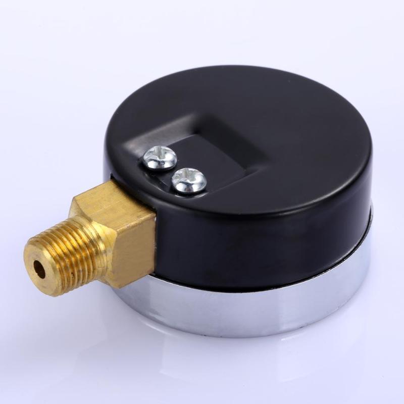1/8 " npt mini trykmåler luftkompressor hydraulisk vakuummåler manometer tryktester 0-30 psi 0-2 bar bagmontering 1.5 " skive